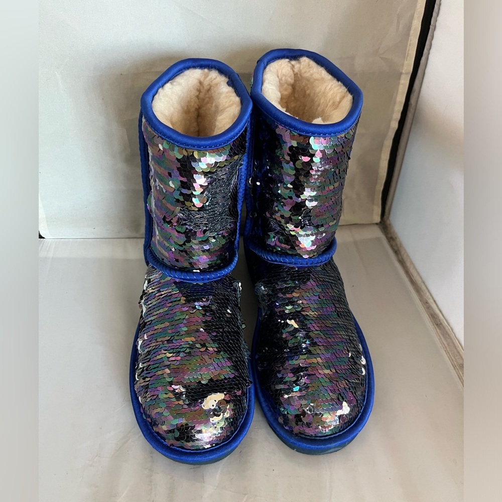 Ugg classic short sequin midi boots 5
